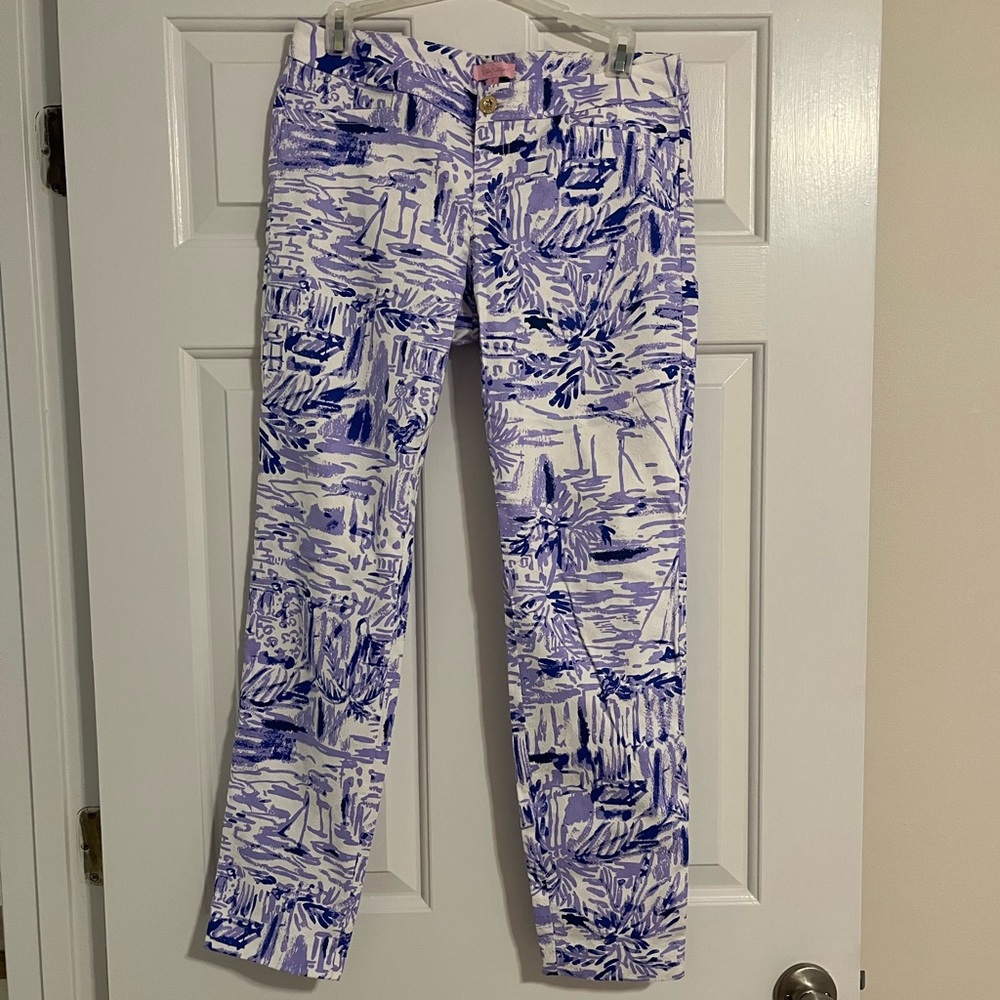 Lilly Pulitzer Kelly Skinny Ankle Pants in Rock the Dock